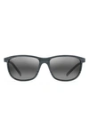 Maui Jim Lele Kawa 58mm Polarized Square Sunglasses In Grey