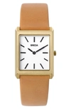 BREDA VIRGIL LEATHER STRAP WATCH, 26MM,1736A