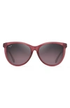 Maui Jim Glory Glory 56mm Polarizedplus2® Cat Eye Sunglasses In Milky Raspberry/ Maui Rose