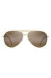 Maui Jim Seacliff 61mm Polarized Aviator Sunglasses In Gold/ Hcl Bronze Gradient