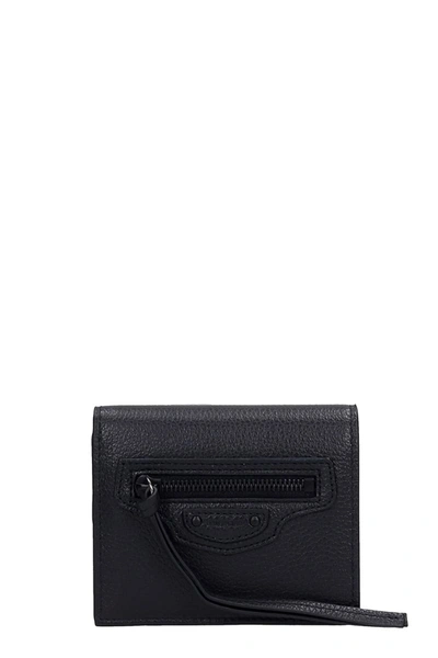 Balenciaga Wallet In Black Leather