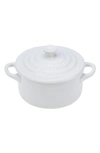 Le Creuset Mini Round Cocotte In White