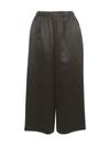 COMME DES GARÇONS COMME DES GARÇONS SILK CUPRA SATIN STRAIGHT PANTS ELASTIC WAIST,11589211