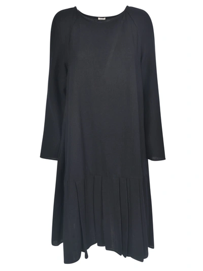 A Punto B Pleated Skirt Dress In Black
