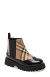 BURBERRY MINI DOUG VINTAGE CHECK CHELSEA BOOT,8033501