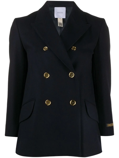 PATOU LONG SLEEVE DOUBLE BREASTED BLAZER