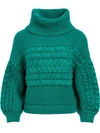 ALICE AND OLIVIA FRANCINE CHUNKY KNIT JUMPER