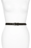 REBECCA MINKOFF LACED CHAIN PANEL LEATHER BELT,RM100570