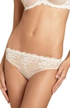 Wacoal Embrace Lace Hi Cut Embroidered Brief Underwear 841191 In Sand,ivory