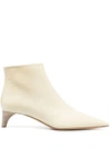 JIL SANDER LOW-HEEL ANKLE BOOTS