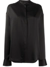 HAIDER ACKERMANN MANDARIN COLLAR SILK SHIRT