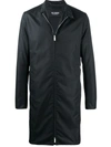 Raf Simons Rs-lab Mock-neck Coat In Black