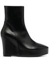ANN DEMEULEMEESTER WEDGE ANKLE BOOTS