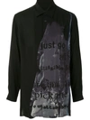 YOHJI YAMAMOTO GRAPHIC PRINT LONG-SLEEVE SHIRT