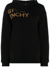 GIVENCHY LOGO EMBROIDERED HOODIE