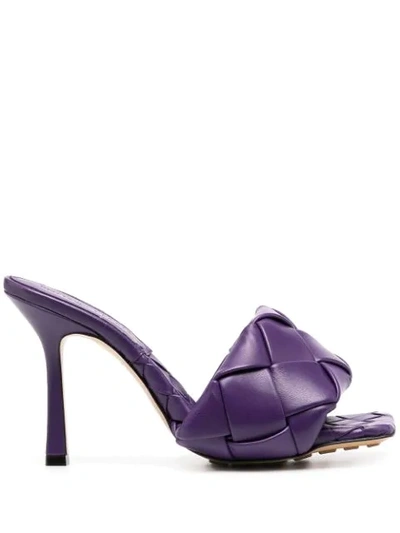 Bottega Veneta Bv Lido 高跟凉鞋 In Purple