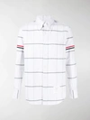 THOM BROWNE OVERSIZED CHECK OXFORD SHIRT,15029921