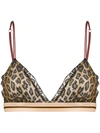 LOVE STORIES LEOPARD PRINT TRIANGLE BRA