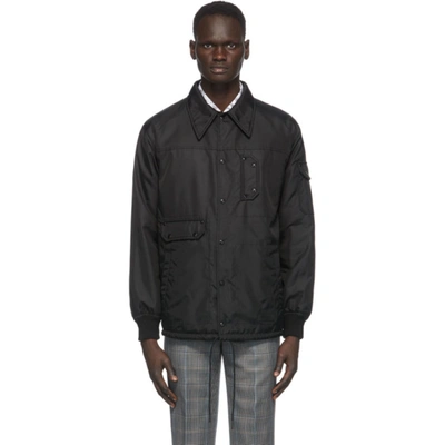 Givenchy Reversible Windbreaker Shirt Jacket In Black