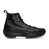 CONVERSE BLACK LEATHER RUN STAR HIKE HIGH-TOP trainers