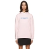 GIVENCHY PINK LOGO HOODIE