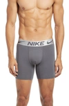 Nike Men's Luxe Cotton Modal Single Boxer Brief In Grey