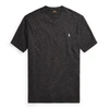Polo Ralph Lauren Cotton Jersey V-neck T-shirt In Black Marl Heather/c9590