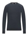 Drumohr Man Sweater Midnight Blue Size 44 Cotton In Blue