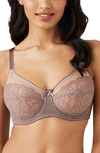 Wacoal Retro Chic Full-figure Underwire Bra 855186, Up To I Cup In Cappuccino