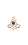 Anita Ko 18k Gold; Diamond And Sapphire Ring In Gold