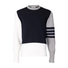 THOM BROWNE FUNMIX 4-BAR SWEATER,BRWA746HMUL