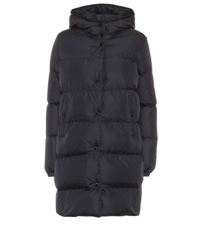 Moncler Burgaux Navy Quilted Shell Jacket In Blue