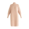 PAISIE Paisie Polo Ribbed Dress In Blush