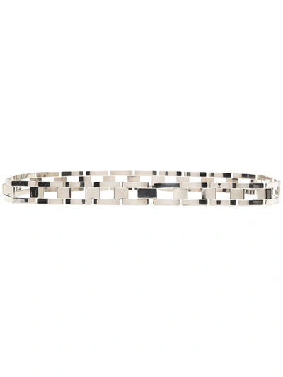 Fendi Chain-link Metal Belt In Silver