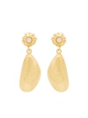 ANNI LU 18KT GOLD PLATED BRASS PETIT MOULES EARRINGS