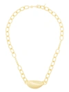ANNI LU 18KT GOLD PLATED BRASS MUSSEL SHELL NECKLACE