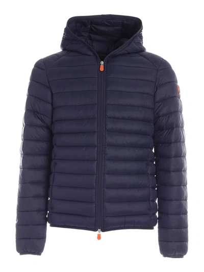 Save The Duck Quilted Puffer Jacket In Blue