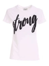 DONDUP SEQUINS T-SHIRT IN WHITE