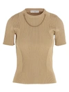 GIVENCHY SHORT SLEEVES PULLOVER IN BEIGE