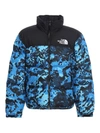 The North Face 1996 Retro Nuptse Water Resistant Down Puffer Jacket In Blue
