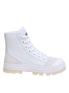 Jimmy Choo Nord Suede And Rubber-trimmed Leather High-top Sneakers In White