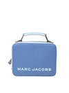MARC JACOBS TRICOLOR TEXTURED BOX IN BLUE CALFSKIN