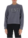 FENDI FENDI LOGO CHECKED SWEATSHIRT