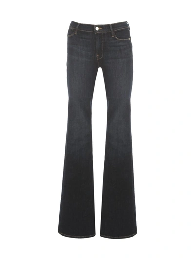 Frame Le High Flare Jeans In Navy