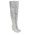 ALEXANDRE VAUTHIER AMINA GLITTER OVER-THE-KNEE BOOTS,P00491251