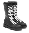 GIVENCHY CLAPHAM LEATHER COMBAT BOOTS,P00499793