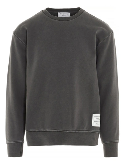 Thom Browne Classic Loopback Sweatshirt In Grey