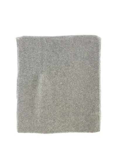 Fabiana Filippi Alpaca Wool And Silk Scarf In Grey