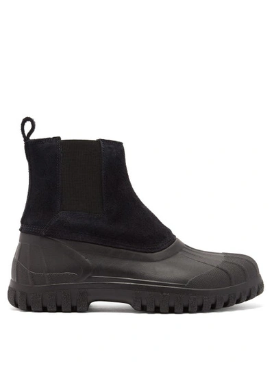 Diemme Balbi Black Suede And Rubber Boots