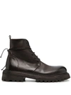 Marsèll Military-style Lace-up Boots In Brown
